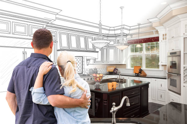 Professional Kitchen Island Installation technician working in Kimberton, PA